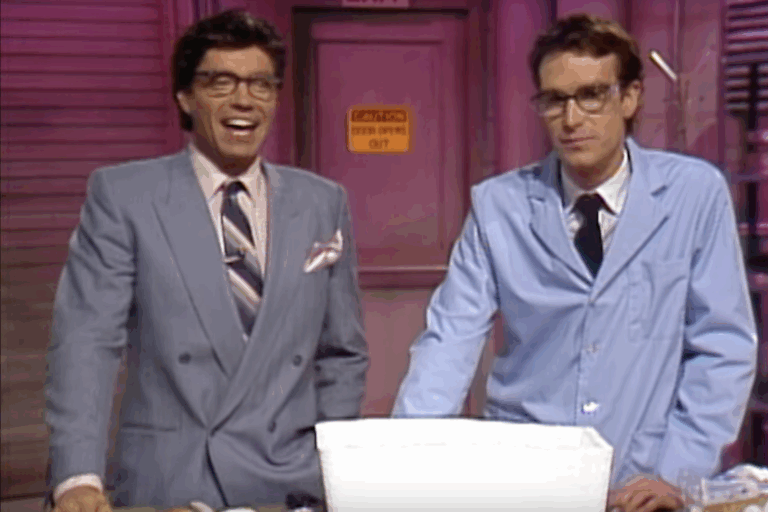 Bill Nye the Science Guy makes his first appearance with Ross Shafer on Almost Live!